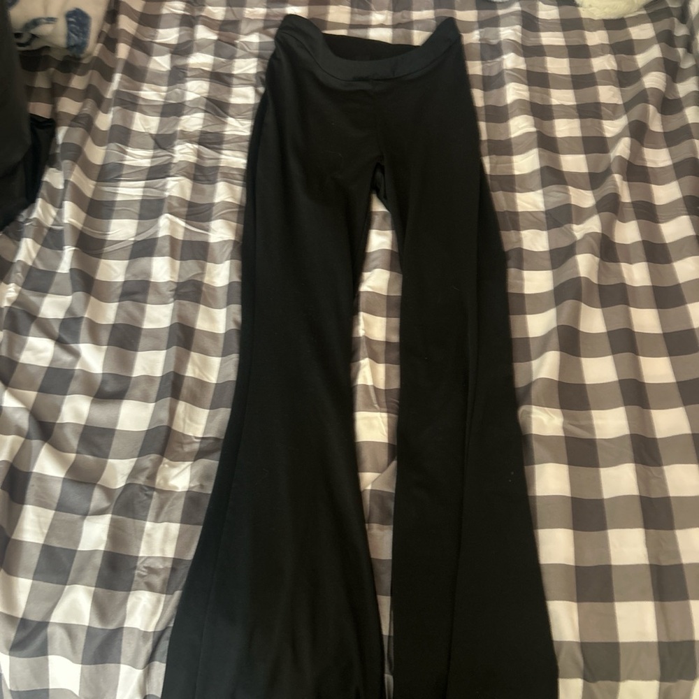 SHEIN Black Flare Pants